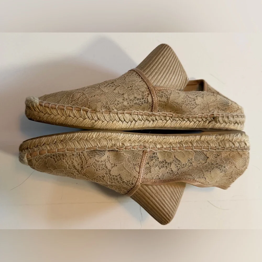Diane Von Furstenberg Lace Espadrilles - Beige